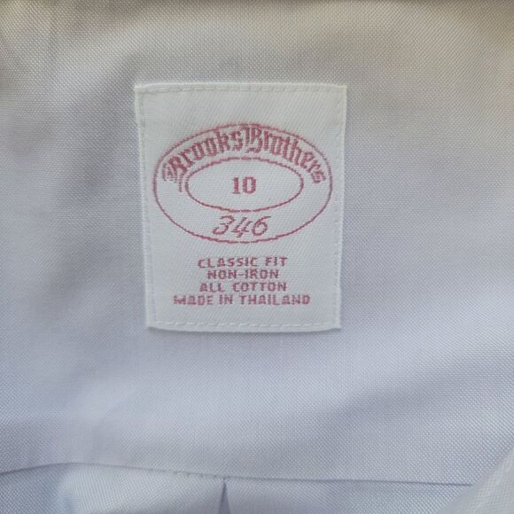 Brooks brothers 346 long sleeve button down size 10 - Picture 3 of 3